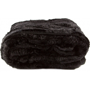 Плед LIFETIME Furry blanket Черный 120x150 см (871125227910-2 black) ТОП в Одессе