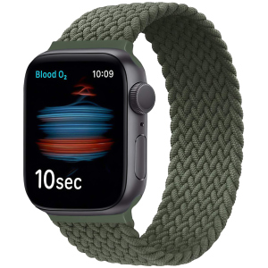 Ремешок Promate Fusion-44L для Apple Watch 42-44 мм 1/2/3/4/5/6/SE Green (fusion-44l.green) лучшая модель в Одессе