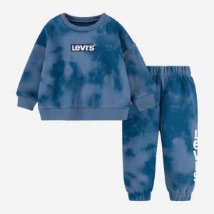 Спортивний костюм дитячий Levi's Lvb Knit Crew Jogger Set 6ED608-B3Q 92 см Синій (3665115442281) ТОП в Одесі