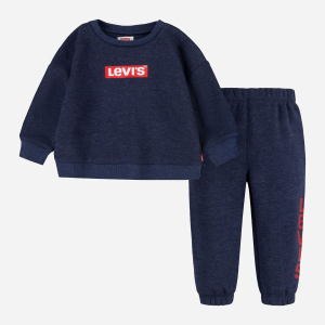 Спортивний костюм дитячий Levi's Lvb Knit Crew Jogger Set 6ED649-B5S 98 см Синій (3665115442205)