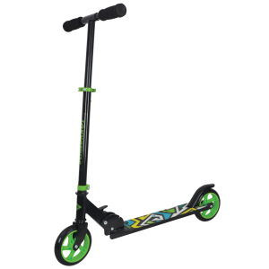 Міський самокат Schildkröt City Scooter RunAbout 145 мм Black/Green (4000885103045)