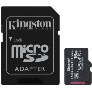 хороша модель Kingston microSDHC 16GB Industrial Class 10 UHS-I V30 A1 + SD-адаптер (SDCIT2/16GB)