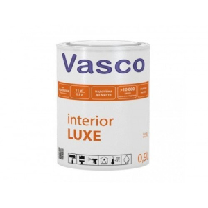 Краска Vasco interior LUXE ( Васко интериор ЛЮКС ) 0.9 л акриловая, совершенноматовая, стойкая к мытью, для интерьера в Одессе