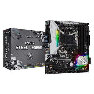 купить Материнская плата ASRock b450m Steel Legend Socket am4