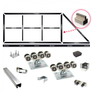 Комплект воріт КСС (Звари сам) на проріз 5 метрів, довжина стулки 7 метрів 200 см, Світ Воріт краща модель в Одесі