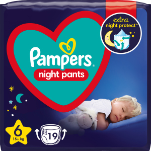 Подгузники-трусики ночные Pampers Night Pants Размер 6 (15+ кг) 19 шт (8006540234761) в Одессе