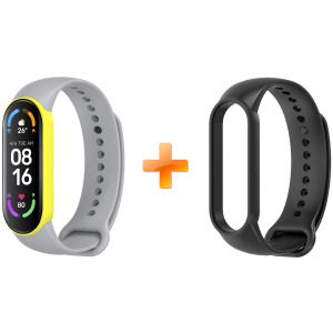 хорошая модель Xiaomi Mi Band 6 MiJobs Dual Color Grey/Yellow (MJ6-DSS001GY)