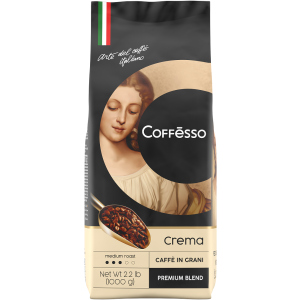 Кофе в зернах Coffesso Crema 1000 г (8001681575018) краща модель в Одесі