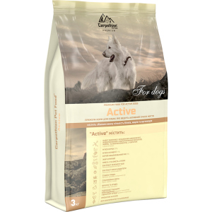 Сухой корм Carpathian Pet Food Active с курицей, скумбрией для взрослых активных собак от 1 года 3 кг (4820111140879) в Одессе