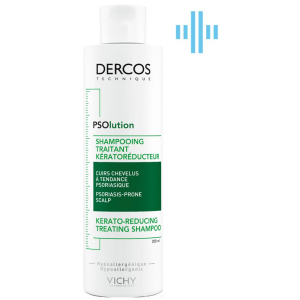 Кератолітичний шампунь Vichy Dercos PSOlution Kerato-Reducing Treating Shampoo для шкіри голови з проявами лущення та свербіння 200 мл (3337875787222) в Одесі