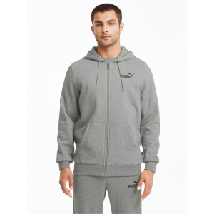 Спортивна кофта Puma ESS Small Logo FZ Hoodie 58670203 S Сіра (4063697314023) в Одесі