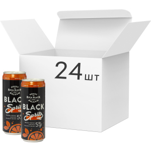 Упаковка слабоалкогольного напитка Riga Black Balsam Spritz Cocktail 5% 0.33 л x 24 шт (4750021009853) ТОП в Одессе