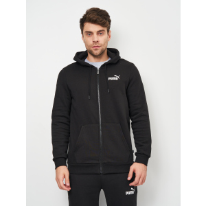 Спортивна кофта Puma ESS Small Logo FZ Hoodie 58670201 S Чорна (4063697310551) ТОП в Одесі