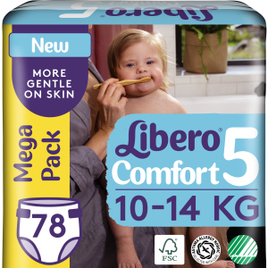 Підгузки Libero Ліберо Comfort 5 10-14 кг 78 шт одноразові (7322541083346) ТОП в Одесі