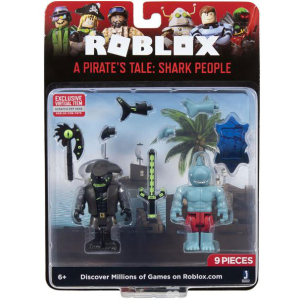 хорошая модель Игровая коллекционная фигурка Jazwares Roblox Game Packs A Pirate's Tale: Shark People W7 (ROB0305)