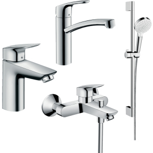 Набор смесителей HANSGROHE Logis/Focus 20200012 (71104+7140+31806+26534400) лучшая модель в Одессе