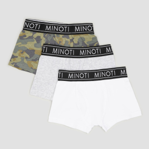 Трусики-шорти Minoti 7B BRIEF 4 35100JNR 98-104 см 3 шт Мілітарі (5059030615819) надійний