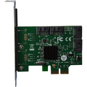 хорошая модель Контроллер Frime PCI-E x2 RAID SataIII 6Gbps 4 канала, 88SE9230 (ECF-PCIE4sRAID001.LP)