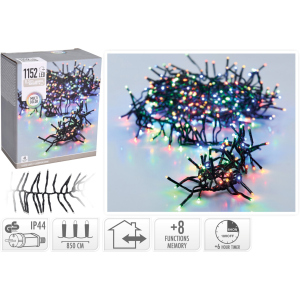 Гірлянда Christmas Decoration 1152 LED ламп різнокольорова 11.4 м (AX9502440) в Одесі