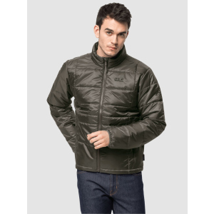 хороша модель Пуховик синтетичний Jack Wolfskin Argon Jacket M 1204883-5066 XXL Сіро-оливковий (4060477922799)