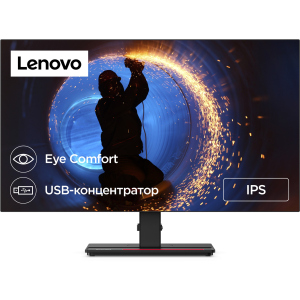 Монітор 27" Lenovo ThinkVision P27q-20 (61EAGAT6UA) USB Type-C 65W / 8-bit / sRGB 99% ТОП в Одесі