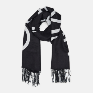 Шарф Calvin Klein Jeans Fringes Scarf 65x195 K60K607322-BAX Чорний (8719853290415) ТОП в Одесі