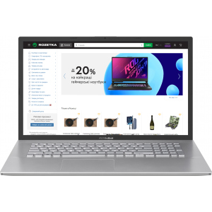 Ноутбук Asus VivoBook 17 X712EQ-AU023 (90NB0U91-M00370) Transparent Silver лучшая модель в Одессе