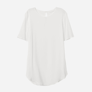 Блузка H&M 0697060-9 34 Біла (2000001810750) краща модель в Одесі