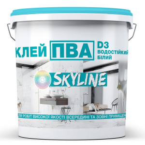 ПВА Клей міцний універсальний водостійкий D3 SkyLine 5 кг краща модель в Одесі