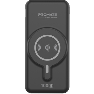 УМБ Promate PowerMag-10 10000 mAh MagSafe USB-C PD та USB-А QC3 Black (powermag-10.black) краща модель в Одесі