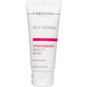 Полунична маска краси Christina Sea Herbal Beauty Mask Strawberry 60 мл (7290100360569) ТОП в Одесі