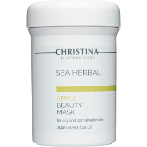 Яблучна маска краси Christina Sea Herbal Beauty Mask Green Apple 250 мл (7290100360576) краща модель в Одесі