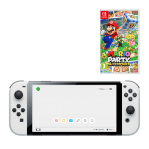 Набір Консоль Nintendo Switch OLED Model HEG-001 64GB White Новий + Гра Mario Party Superstars в Одесі