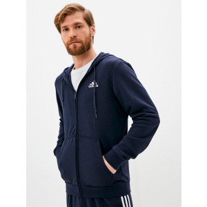 Толстовка Adidas M Bl Ft Fz GK9045 L Legink/White (4064045214613) краща модель в Одесі