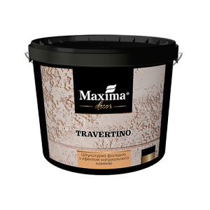 Штукатурка фасадная с эффектом натурального камня Travertino Maxima Decor - 15 кг (45658) ТОП в Одессе