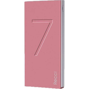 Зовнішній акумулятор 7000 mAh Faith RS-7000 pink Recci CC200058