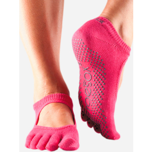 Носки ToeSox Grip Full Toe Bella L (43-45) Пурпурные (841090108661) лучшая модель в Одессе