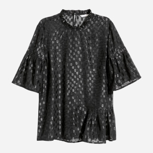 Блузка H&M 3010-5484796 46 Черная (hm09074146796) лучшая модель в Одессе