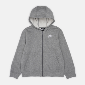 Толстовка детская Nike B NSW Hoodie Fz Club DA5067-091 134-140 см S+ Серая (0194496411294) лучшая модель в Одессе