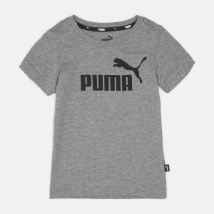 Футболка дитяча Puma ESS Logo Tee 58696003 128 см Medium Gray Heather (4063697393264) надійний