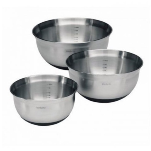 Набір мисок Brabantia Mixing Bowls матовий сталевий 3 шт (363900) рейтинг