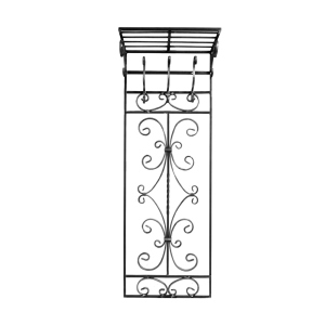Кованая Вешалка настенная с полкой Артдеко 1450х515 (68.030) лучшая модель в Одессе