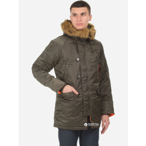 Парку Alpha Industries Slim Fit N-3B Parka S Replica Grey/Orange ТОП в Одесі