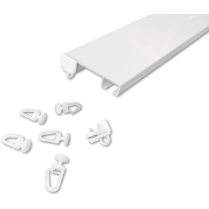 Карниз алюминиевый Алютерра двухрядный 200 см Белый (801056/1 200 см) рейтинг