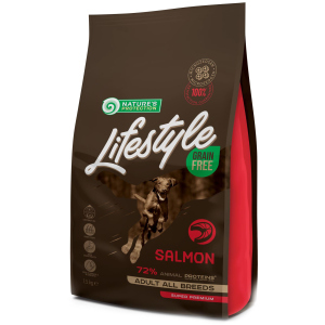 Сухий беззерновий корм для собак Nature's Protection Lifestyle Grain Free Salmon Adult All Breeds 1.5 кг (NPLS45677) (4771317456779) ТОП в Одесі