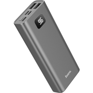 Павербанк УМБ PowerBank HOCO J46 10000mAh​​​​​​​ |2USB/Lightning/Type-C, 2A| Серый надежный