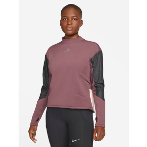 Спортивная кофта Nike W Nk Df Run Dvn Crew DD5263-646 M Темно-бордовая с черным (195238030247) в Одессе