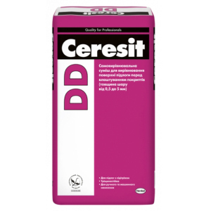 Для вирівнювання бетонних цементно-піщаних основ 0,5-5 мм Ceresit DD 25 кг краща модель в Одесі