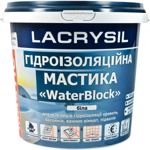 Мастика гідроізоляційна Lacrysil Waterblock 3 кг Біла (170854) ТОП в Одесі