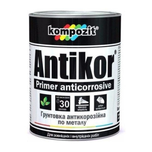 Ґрунтовка для металу Червоно-коричнева Kompozit ANTIKOR 3,5 кг - для антикорозійного захисту ТОП в Одесі